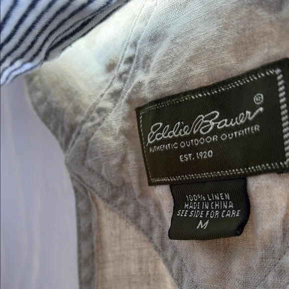 Eddie Bauer Linen Jumper Overall Dress - Picture 6 of 6